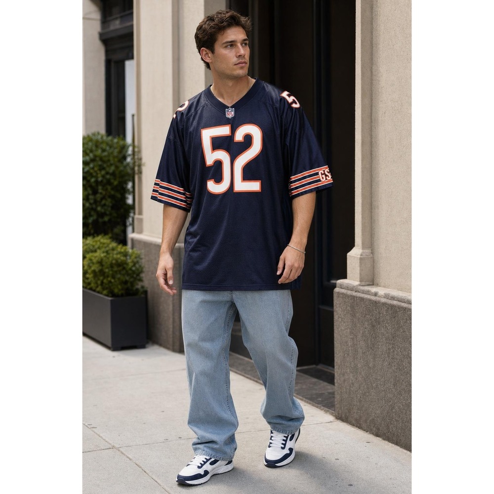 Chicago Bears Jersey Khalil Mack #52 Men's 4X NFL Pro Line Navy
